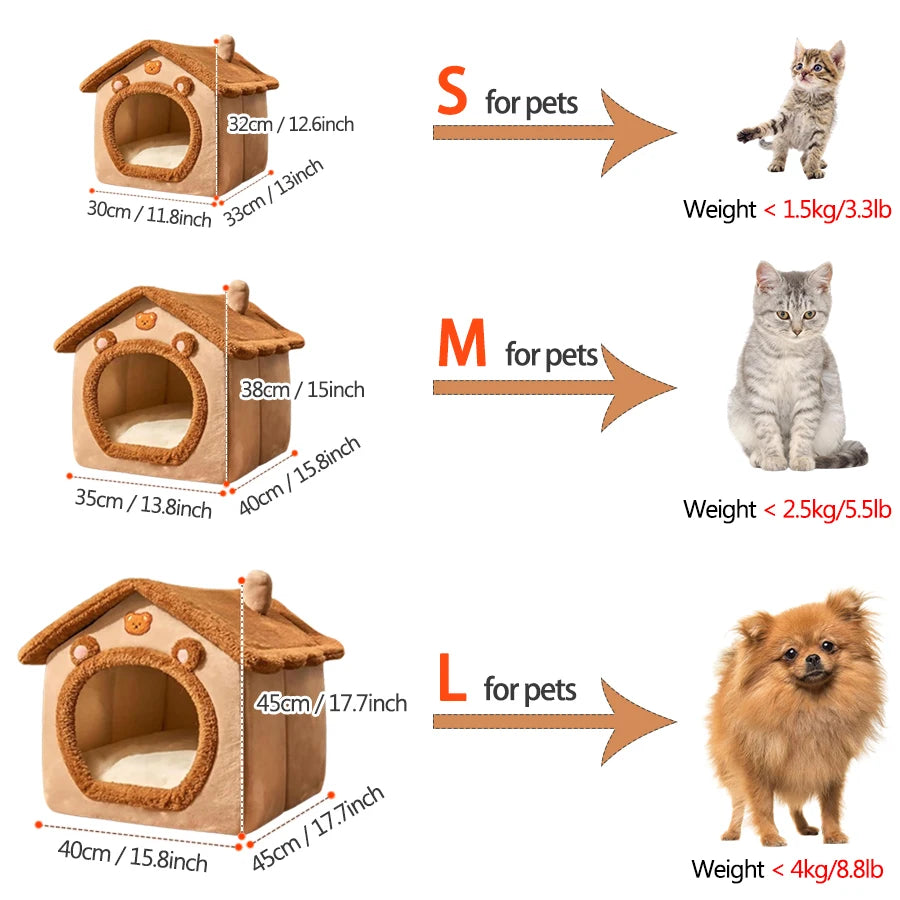 Foldable Pet House Removable And Washable