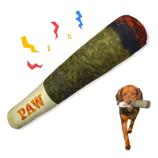 Funny Interactive Dog Toy - Cigar Design Plush