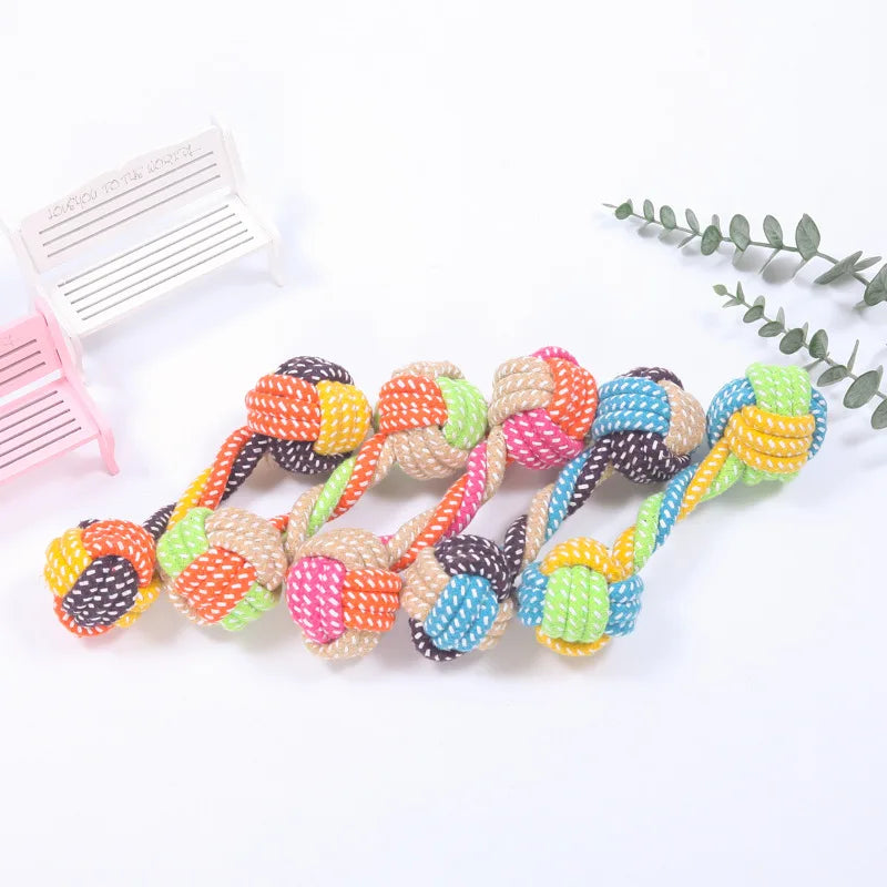 Pet Dog Toys Interactive Cotton Rope